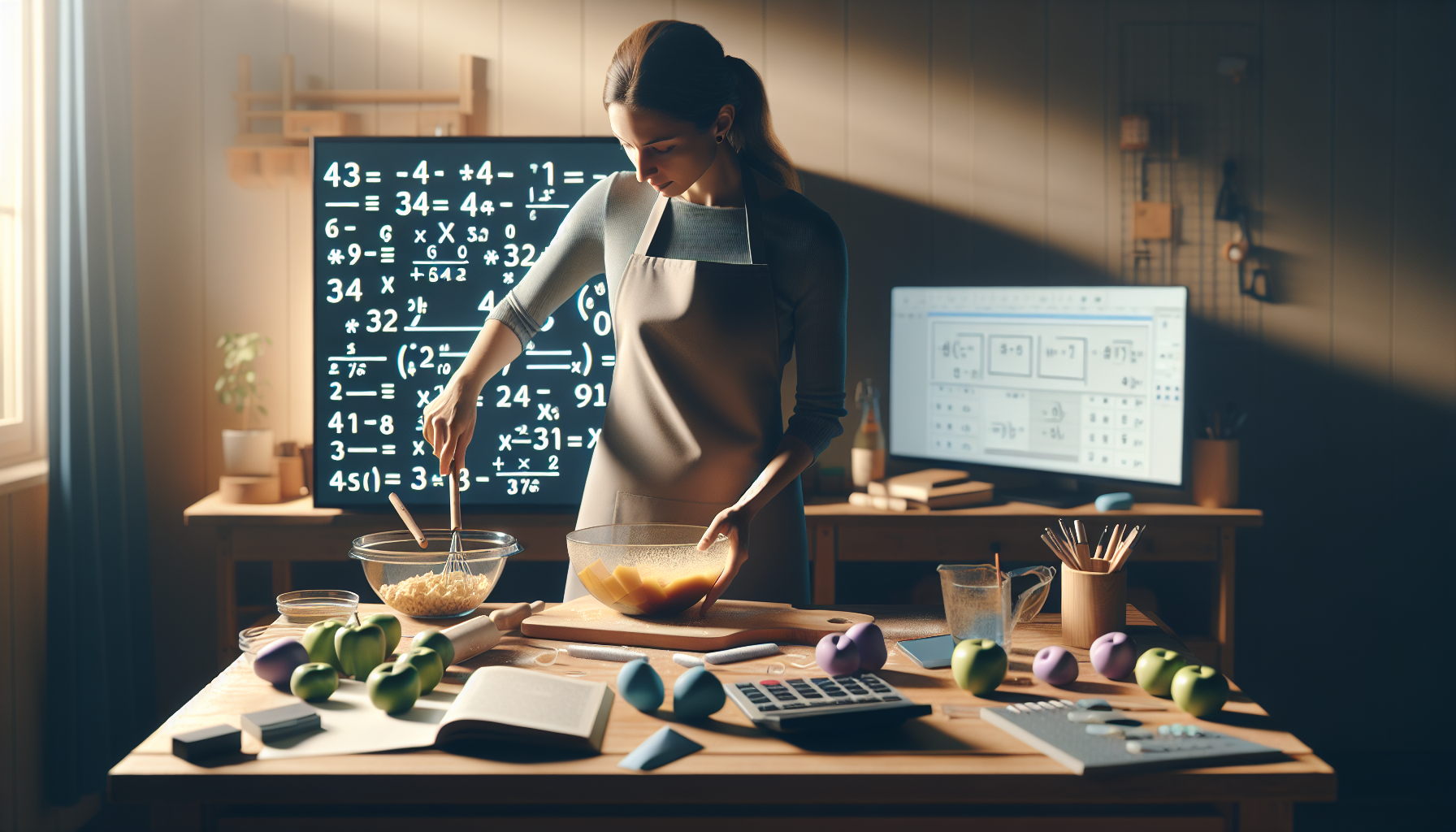 Osoba przygotowująca składniki do gotowania